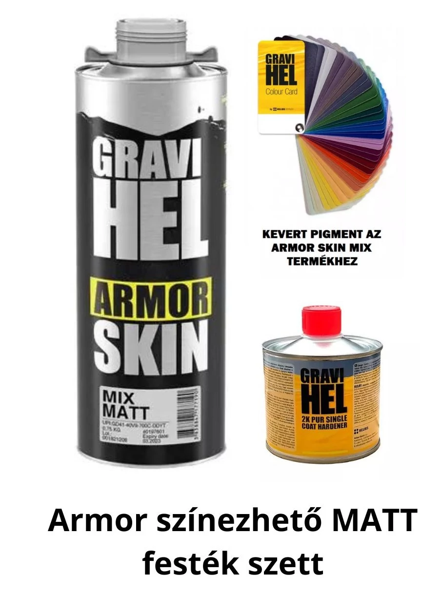 Gravihel Armor MATT festékszett rücsipisztolyra szerelhető dobozban