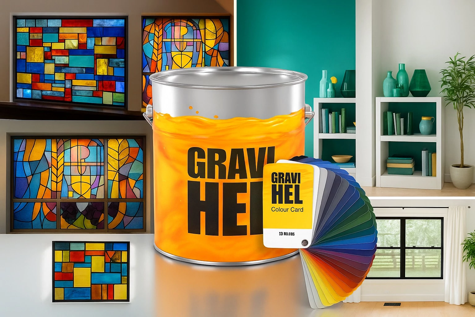 Gravihel 2K 800-011 Single coat-Matt (alapozó és fedőfesték egyben) festékszett (1,5 liter)