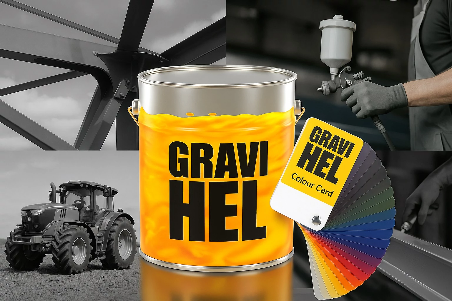 Gravihell 1K Alkyd alapozó szett szürke színben (1,15 liter)