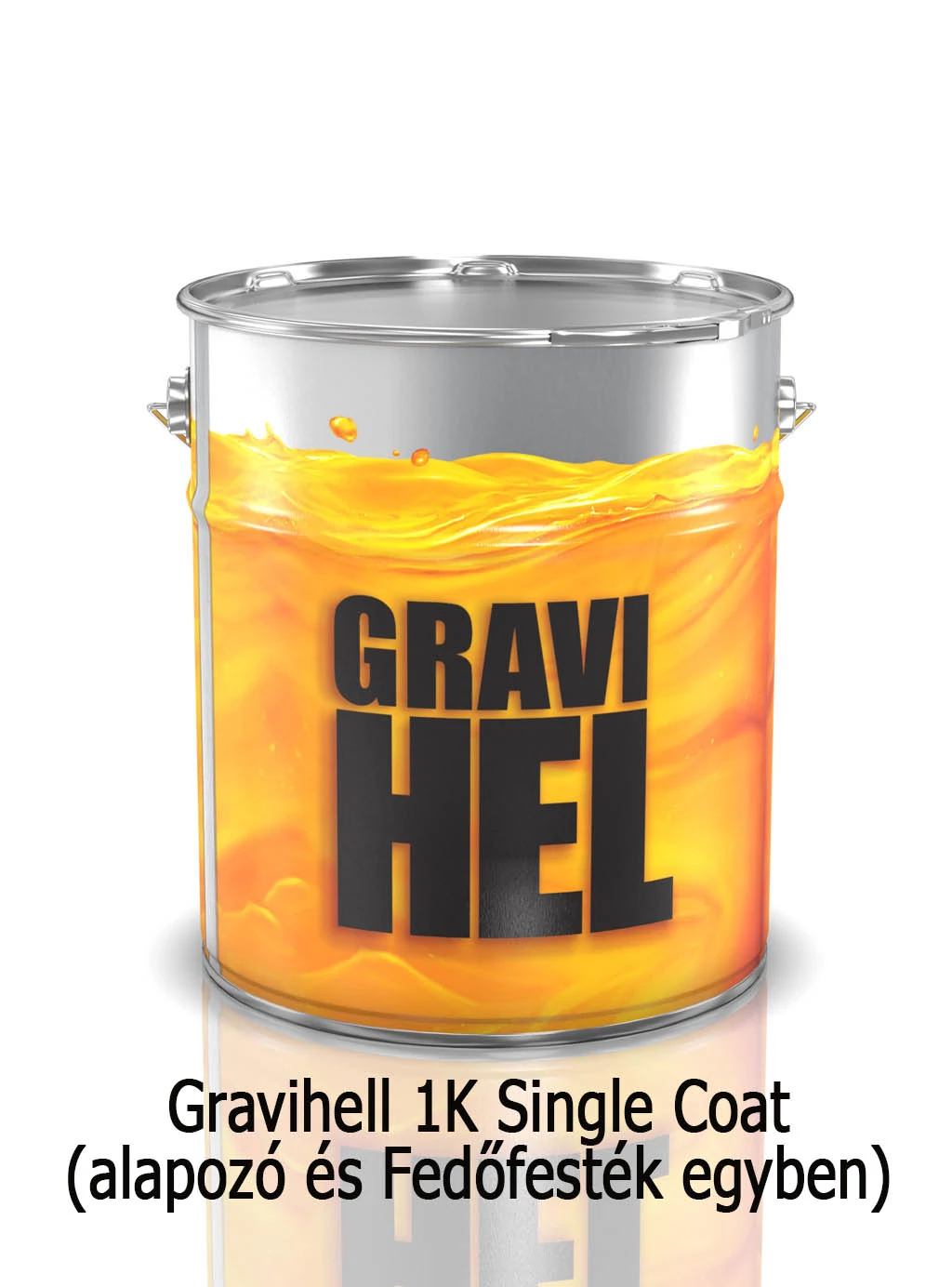 Gravihell 1K 202-014 Alkyd single coat (alapozó+fedő egyben) fényes festék 1 liter