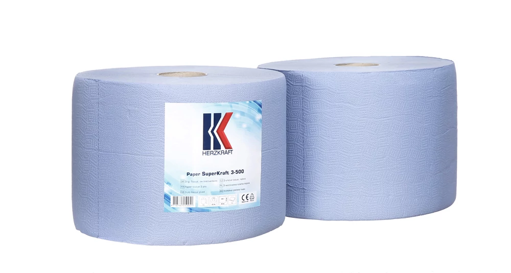 Herzkraft dupla rétegű törlőtekercs - 2 tekerecs- 2x500 lap 22x38 cm
