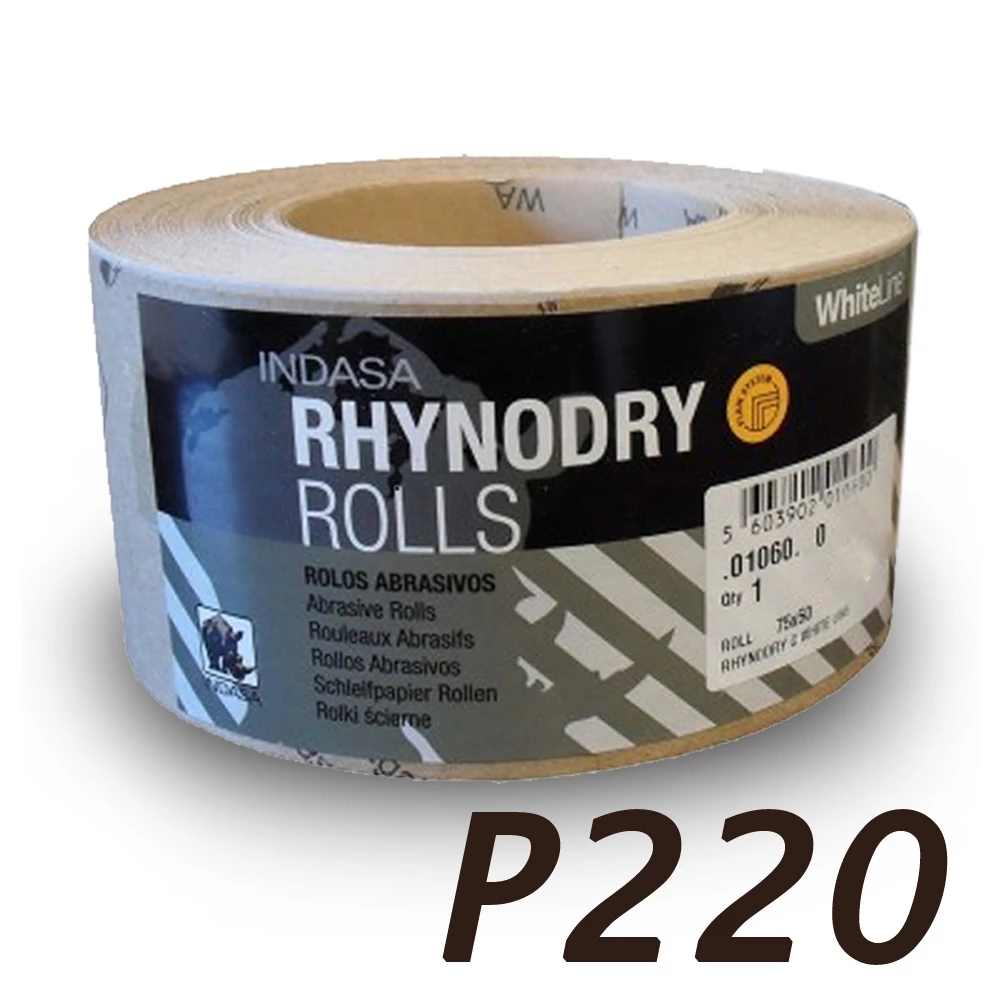 Indasa csiszolótekercs papírtekercs 115 mm x 50 méter P220