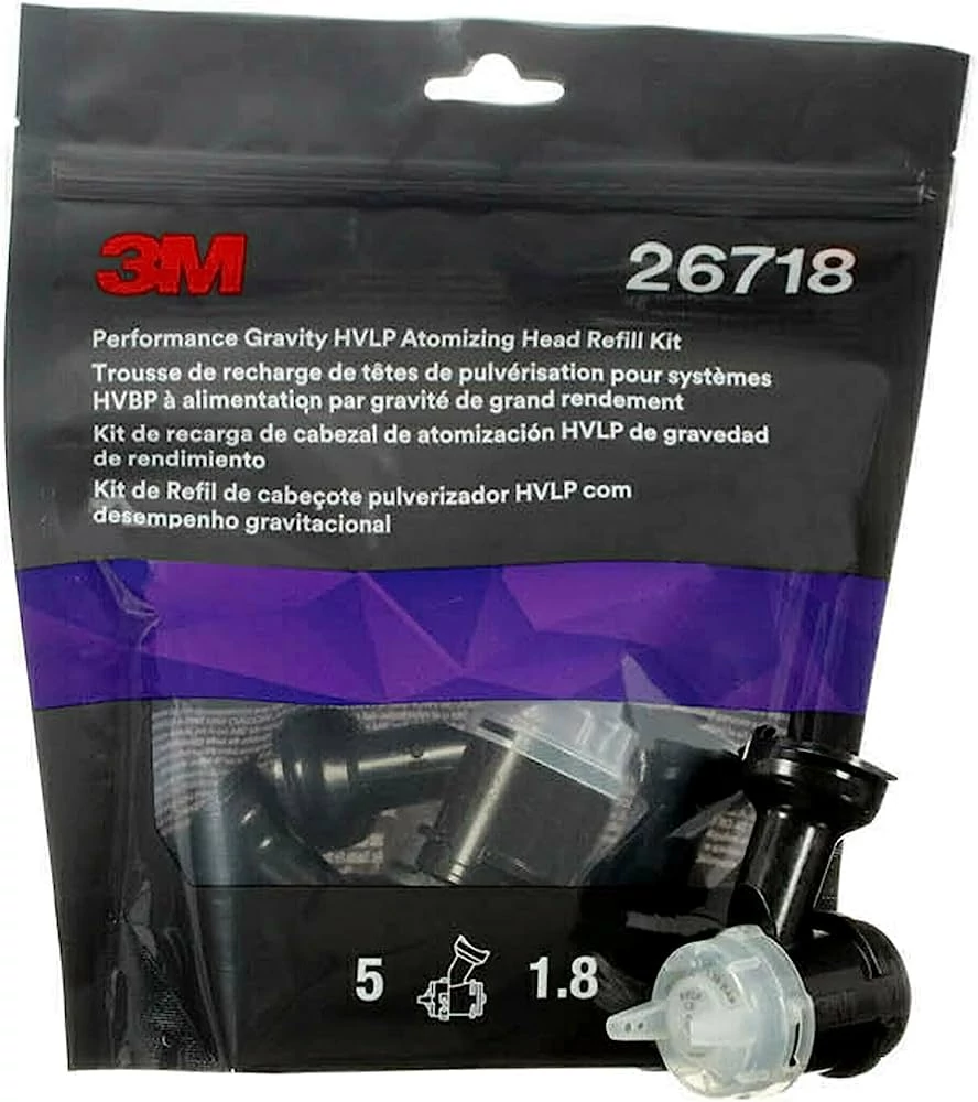 3M26718 Performance GravityHVLP porlasztófej 1,8mm  átlátszó 5db