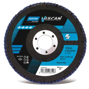 Norton Vulcan 125 mm P40 lamellás csiszolótárcsa 125x22mm