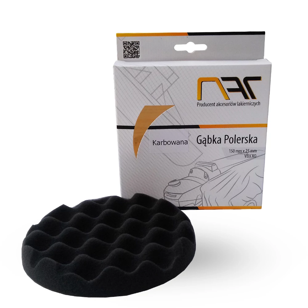 NAT polírszivacs átmérő 83 mm x 25 mm tépőzáras fekete