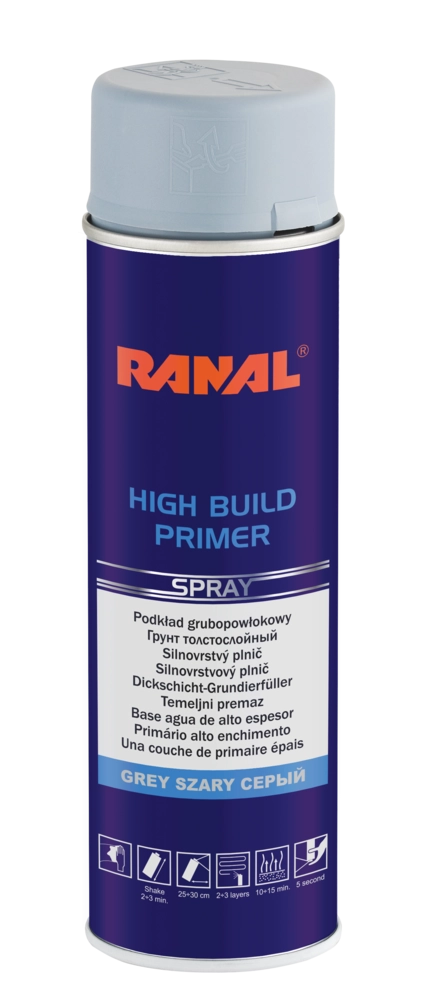 Ranal HB 1K alapozó+ filler  spray 500 ml szürke