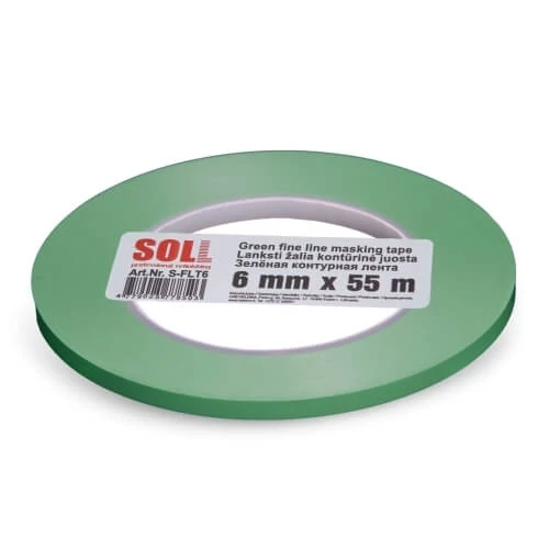 SOLL zöld fine line szalag 6mm x 55 méter